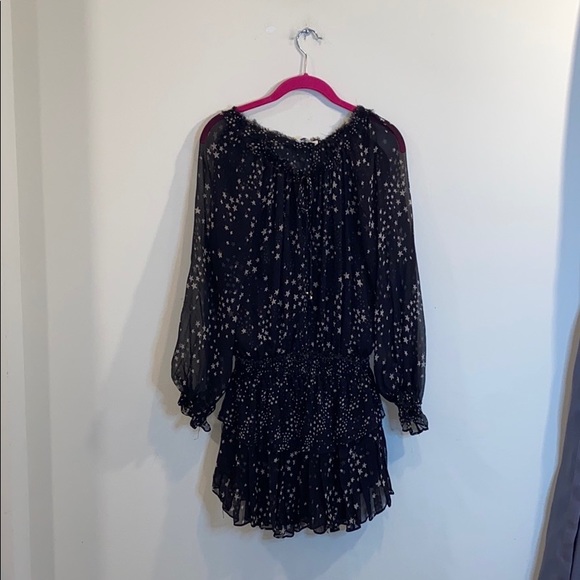 LoveShackFancy nightsky star silk popover dress XS - Picture 4 of 7